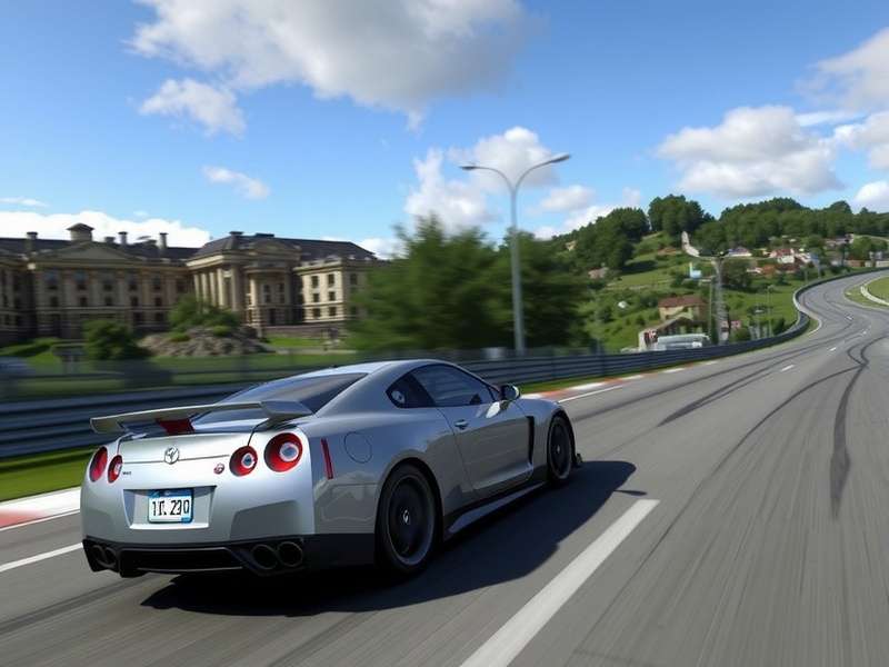 Concept artwork of Gran Turismo 7 running on a high-end gaming PC with ultra graphics settings.