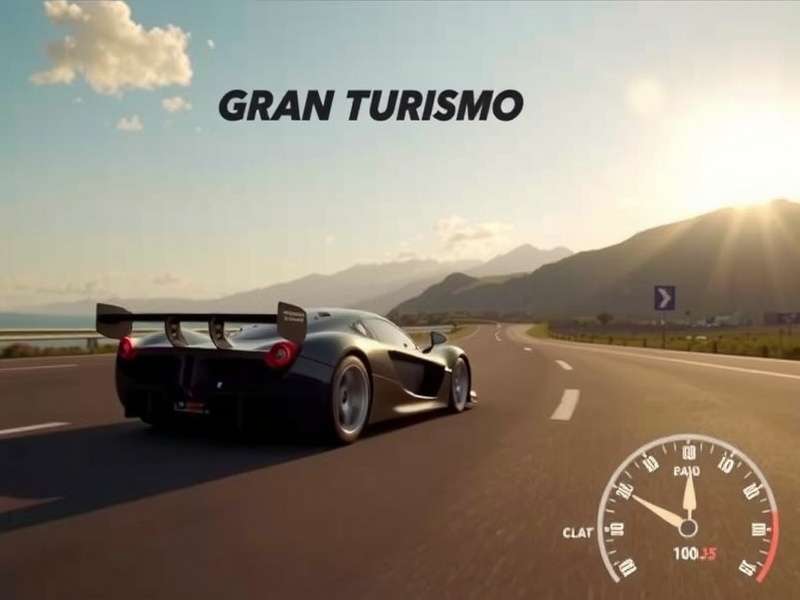 Jann Mardenborough in the Gran Turismo film looking at a racing simulator