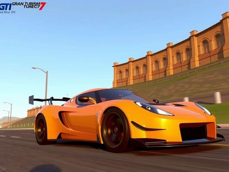 Gran Turismo 7 gameplay on PlayStation 5 Digital Edition showing a stunning 4K racing scene