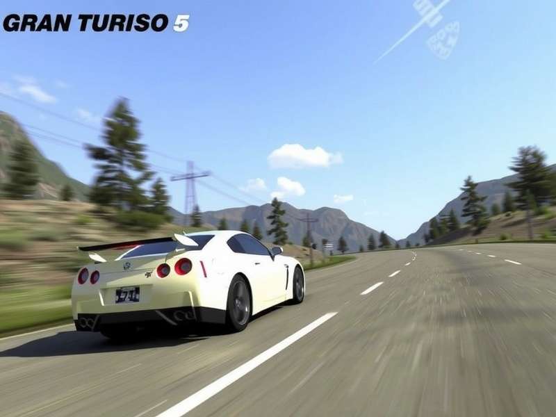 Gran Turismo 5 cover art showing a red Ferrari 458 Italia on the starting grid
