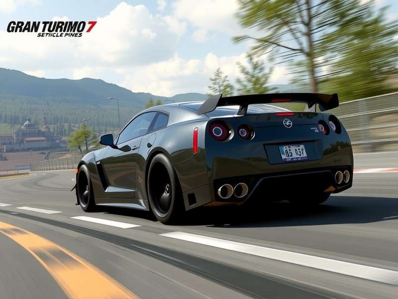 DualSense controller with Gran Turismo 7 on a PS5 console