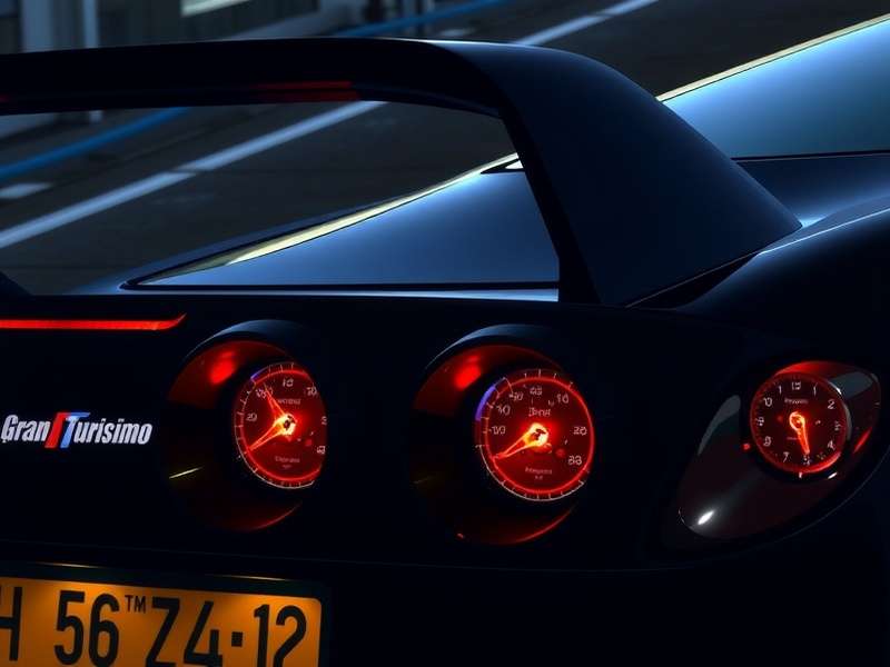 Studio microphone and musical score representing Gran Turismo game music production