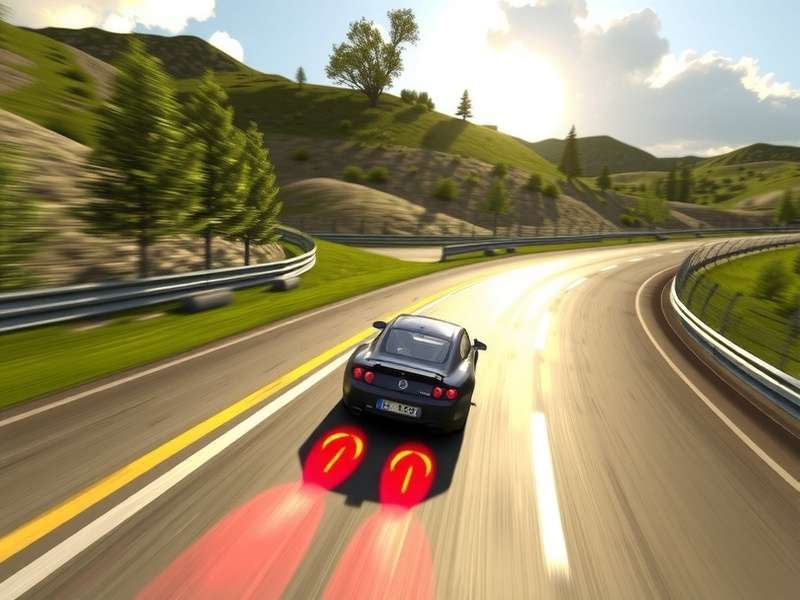 BMW M3 GTR race car on the Nürburgring