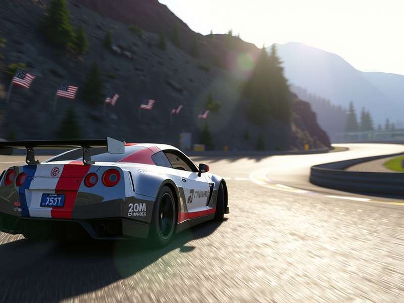 Gran Turismo 7 gameplay screenshot on PlayStation 5 showing a detailed car on a race track