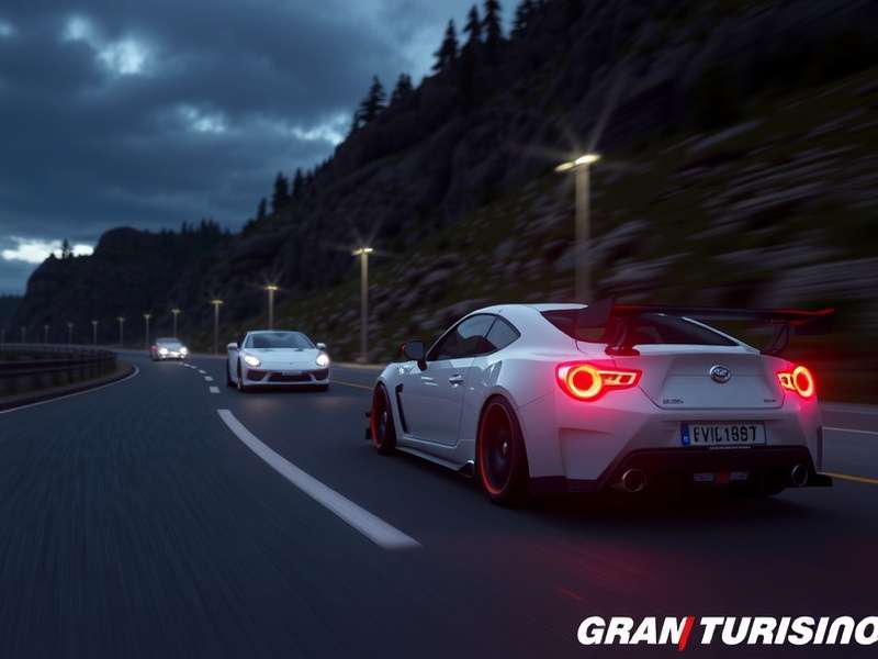 Gran Turismo 7 Reveal Trailer screenshot showing a Porsche 917K on the track