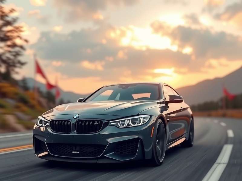 BMW Vision Gran Turismo Concept car in game livery driving on a track