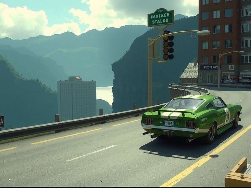 Film crew setting up a shot at the Nürburgring Nordschleife for the Gran Turismo movie