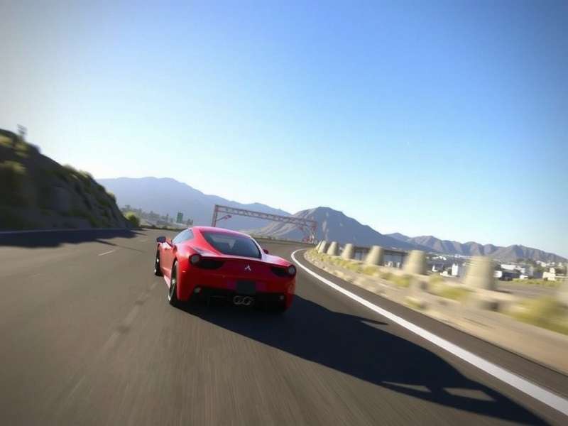 Gran Turismo 7 gameplay screenshot showing a race car on track
