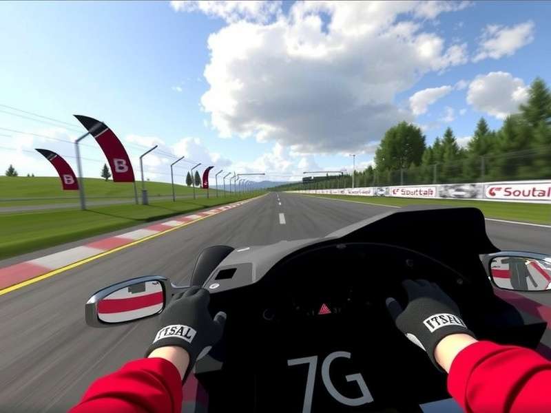 Gran Turismo 7 first-person cockpit view of a Porsche 911 GT3 on the Nürburgring