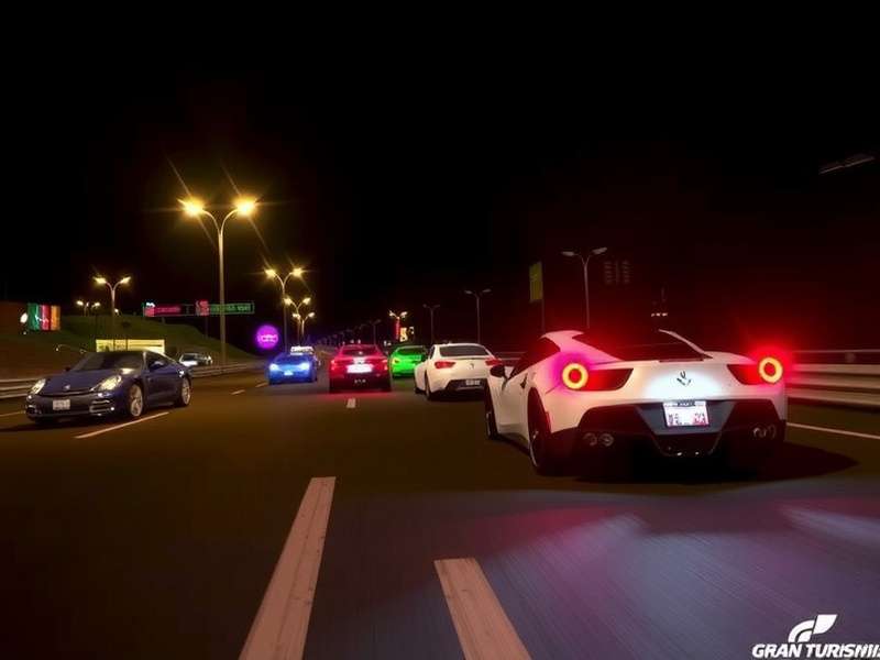 Gran Turismo Sport gameplay on PlayStation 4 showing a close race at Dragon Trail