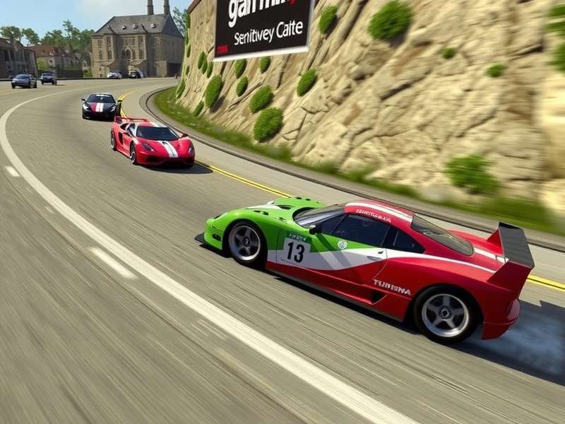 Gran Turismo film poster with racing car