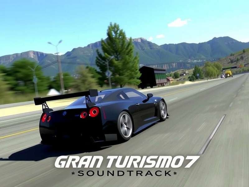 Music production studio for Gran Turismo 7 soundtrack with mixing desk and instruments