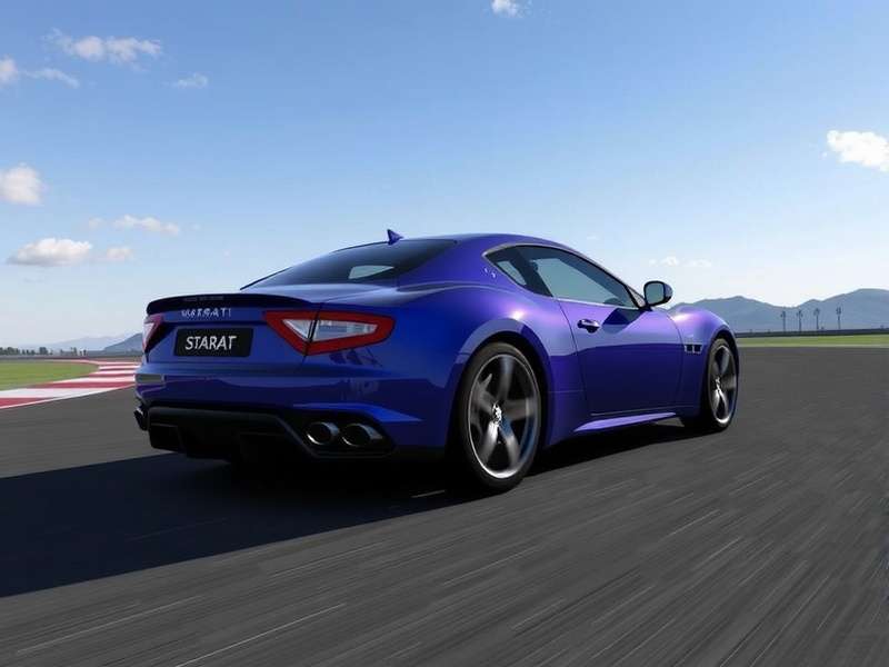 Maserati Gran Turismo in Gran Turismo 7 speeding on the Nürburgring