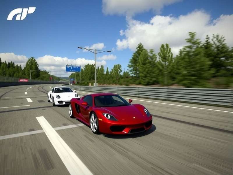A stunning collage of iconic cars from Gran Turismo 7 including a Ferrari, a classic Japanese tuner, and a Group C racer