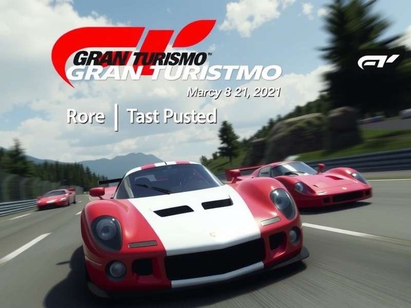 Gran Turismo racing car on track at sunset – Gran Turismo Film Full Movie