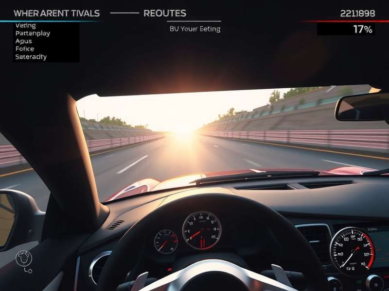Gran Turismo steering wheel gameplay setup with racing wheel and pedals on a rig, displaying GT7 on screen.