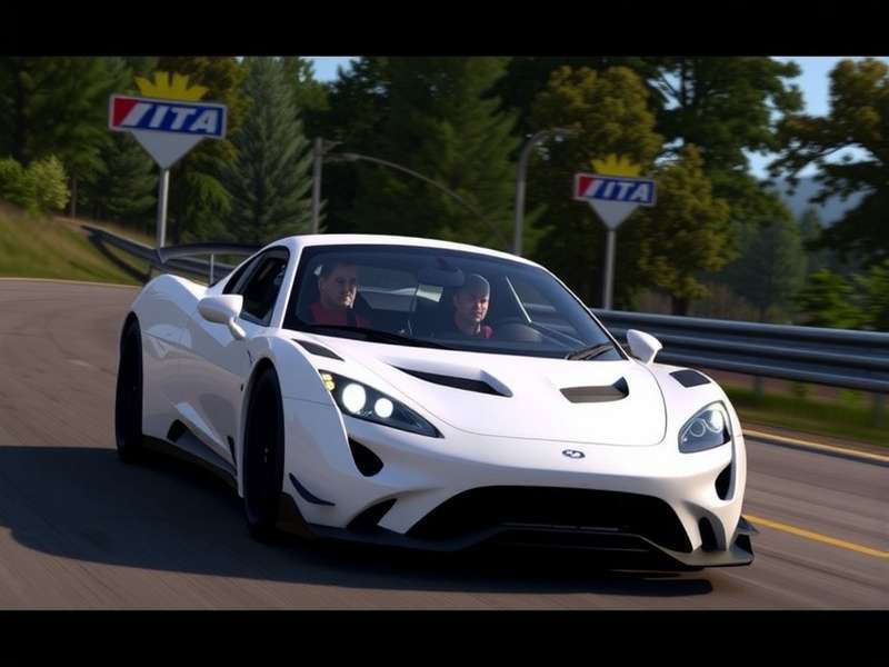 Gran Turismo 7 on PS5 featuring Charles Leclerc – official collaboration artwork with the Ferrari driver and the stunning Scape background