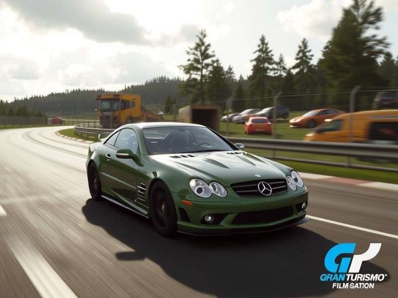 Gran Turismo Film Edit — cinematic racing scene with GT7 on PS5 and editing suite