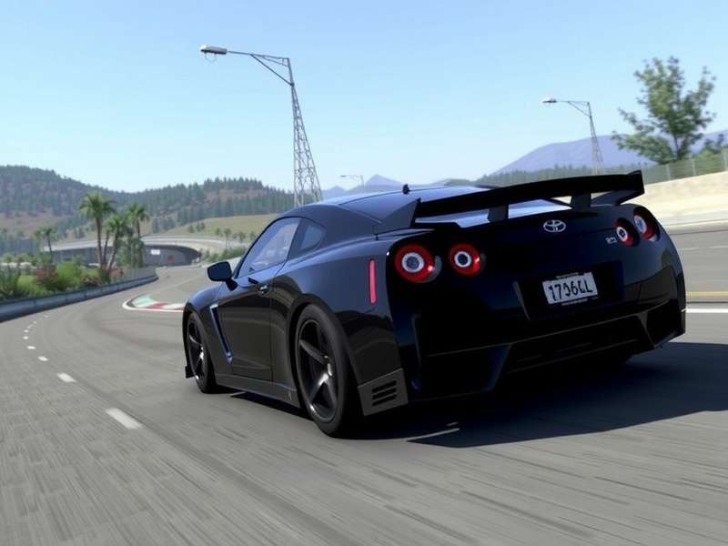 Gran Turismo 7 gameplay showing a BMW M4 GT3 racing on a wet track